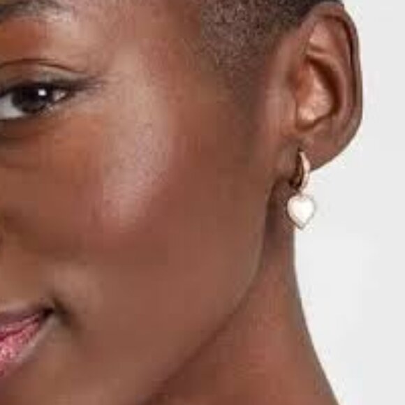 Kate Spade Take Heart Huggie Hoop Earrings , NWOT - Picture 3 of 5